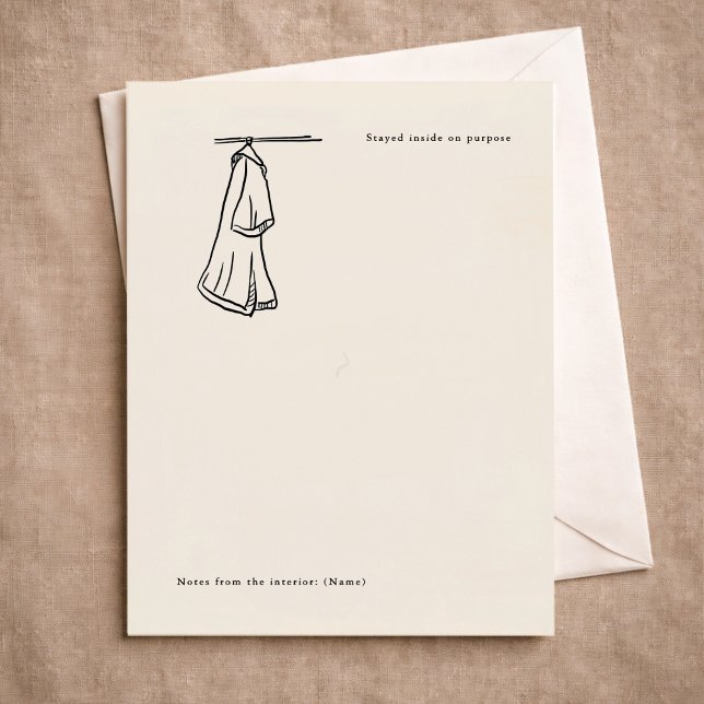 Introvert Custom Minimalist Line Art Solitude Card (Creator Uploaded)