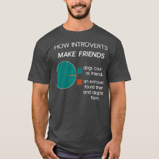 Introvert  Funny Introverts Pie Chart T-Shirt