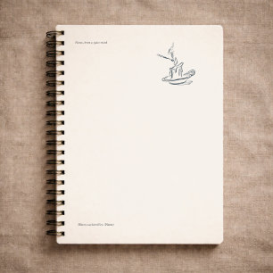 Introvert Gift Minimalist Line Art Planner Notebook