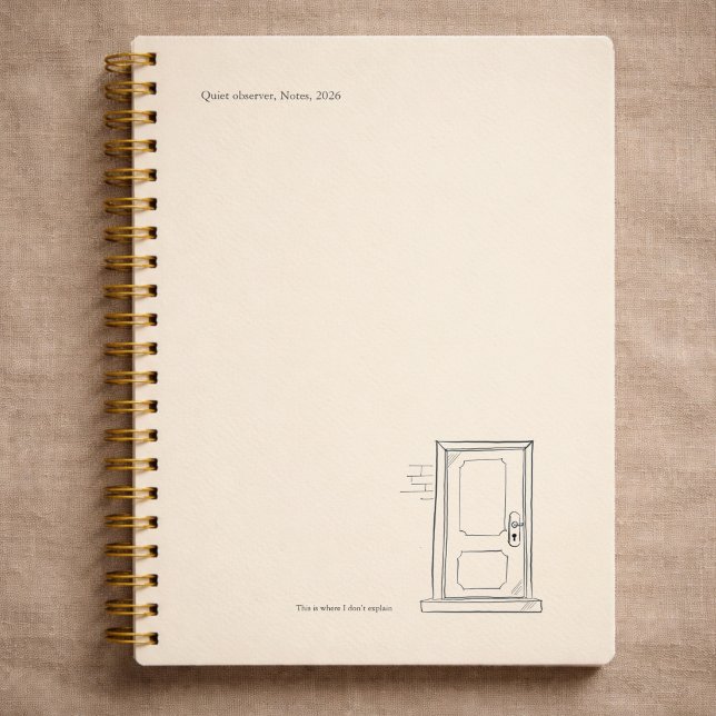 Introvert Gift Quiet Solitude Closed Door Planner (Creator Uploaded)