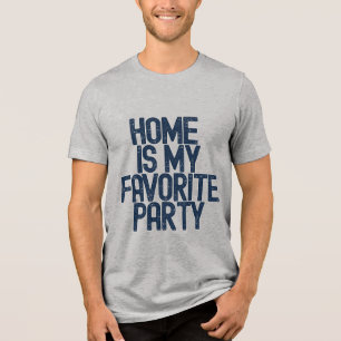 Introvert Humour Graphic for men and women Tri-Blend Shirt