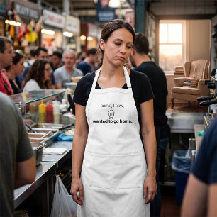 Introvert Humour I Came I Saw Wanted To Go Home Standard Apron