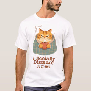 Introvert humour, social distancing, moody morning T-Shirt