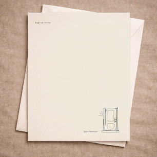 Introvert Journal/Letter writing Quiet Solitude Custom Letterhead