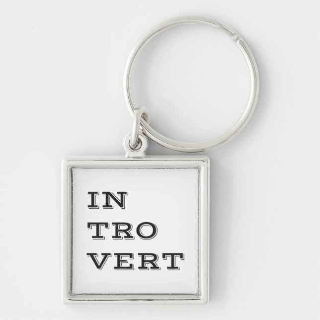 Introvert Keychain (Front)
