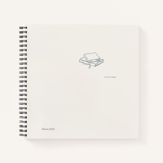 Introvert Literary Aesthetic/ Spiral Notebook (Front)