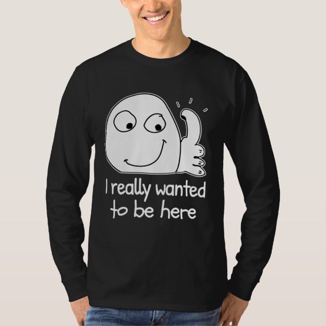 Introvert Meme internal screaming Thumbs Up Dank M T-Shirt (Front)