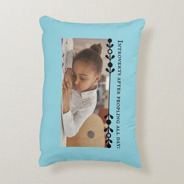 Introvert Meme Rectangular Accent Pillow (Back(Vertical))