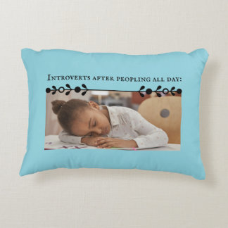 Introvert Meme Rectangular Accent Pillow