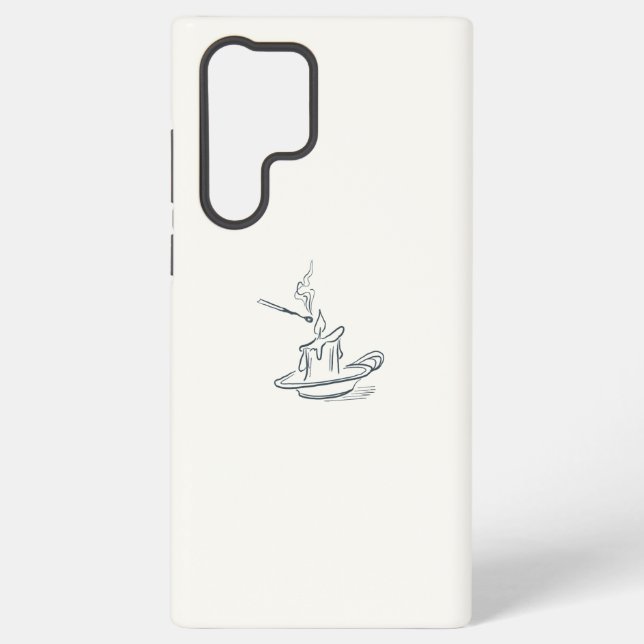 Introvert Minimalist Line Art Phone Case (Back)