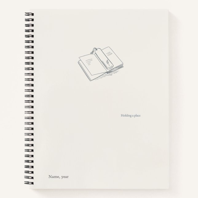 Introvert Minimalist Literary Gift Notebook (Front)