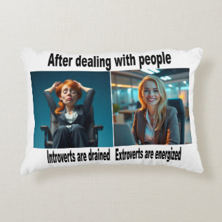 Introvert or Extrovert? Decorative Cushion