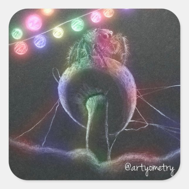 Introvert Party Square Sticker (Front)