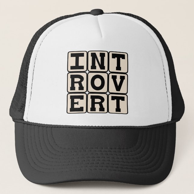 Introvert, Personality Trait Trucker Hat (Front)