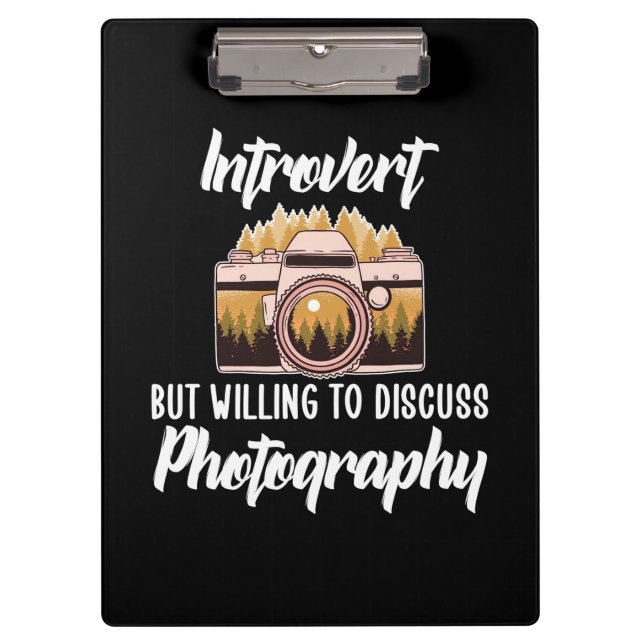 Introvert Photography Clipboard (Front)