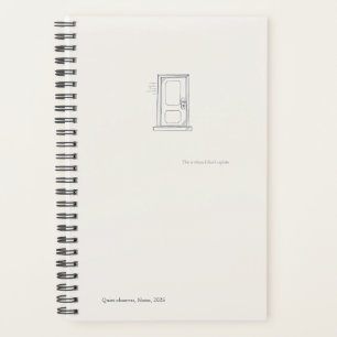 Introvert Quiet Solitude Minimal Line Art Planner