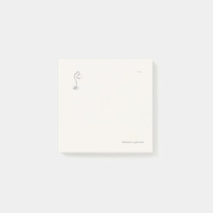 Introvert Quiet Solitude Minimalist Bookmark Post-it Notes