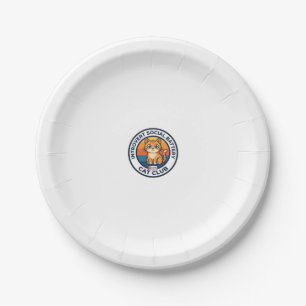Introvert Social Battery Cat Cute Kitty Design - I Paper Plate