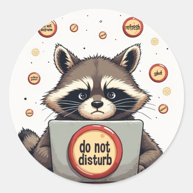 Introvert Social Media Avoidance Humor Sticker Do  (Front)