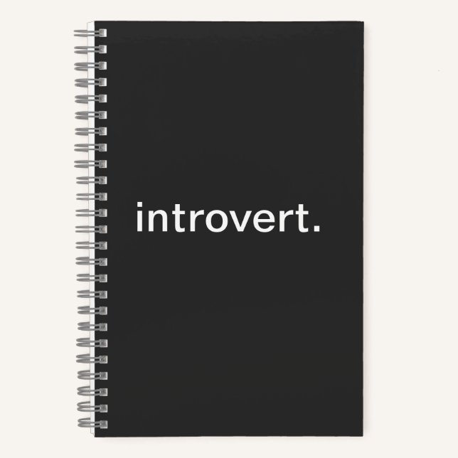 Introvert Spiral Notebooks (Front)