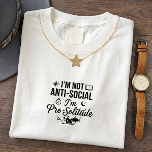 Introvert T-Shirt - Anti-Social Quote Design