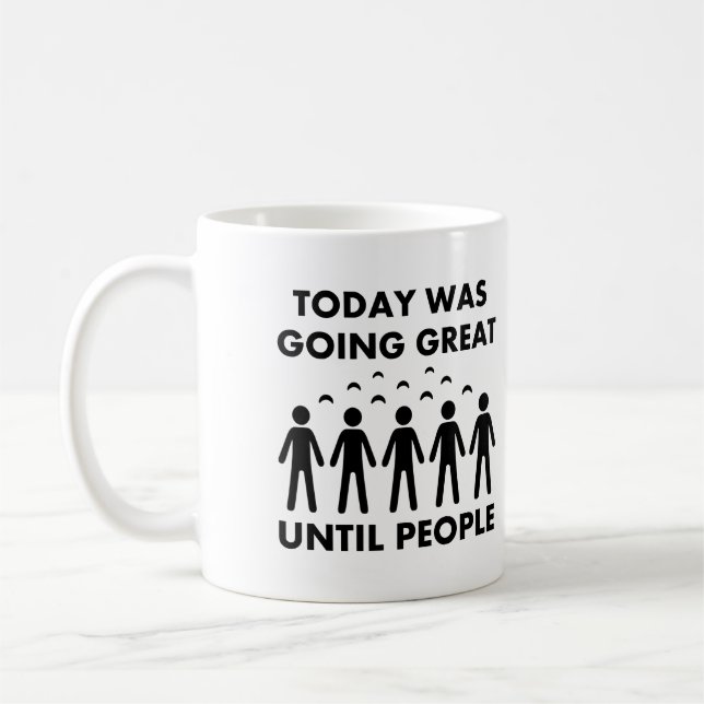 Introvert Until People Funny Mug or Travel Mug (Left)