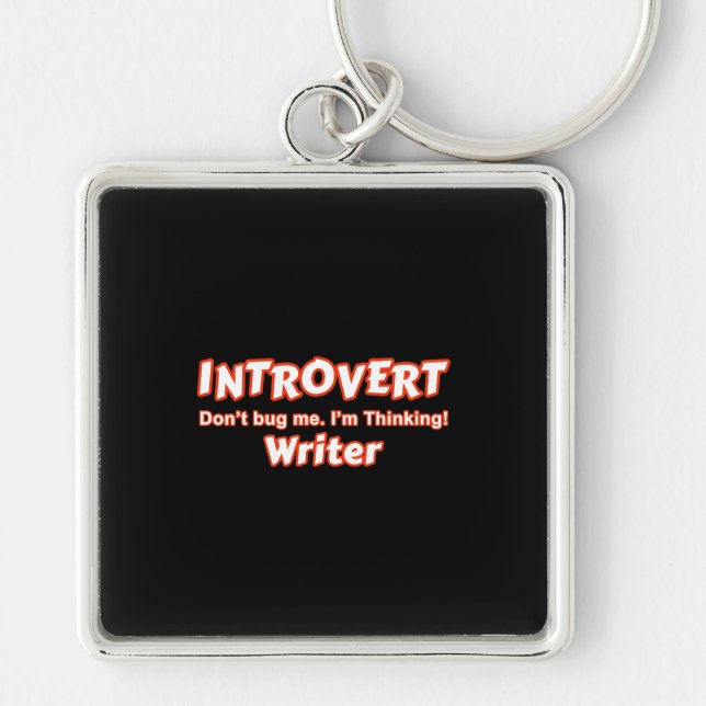 Introvert Writer Key Ring (Front)