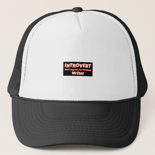 Introvert Writer Trucker Hat (Front)