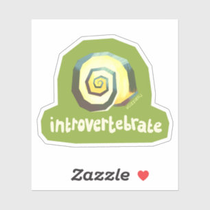 Introvertebrate snail - small sticker