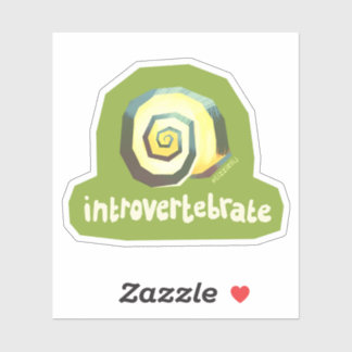 Introvertebrate snail - small sticker