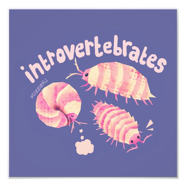Introvertebrates isopods - medium art print (Front)