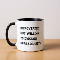 Introverted Accountant Funny Quote Coffee Mug