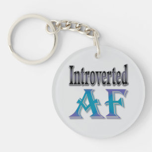 Introverted AF Key Ring