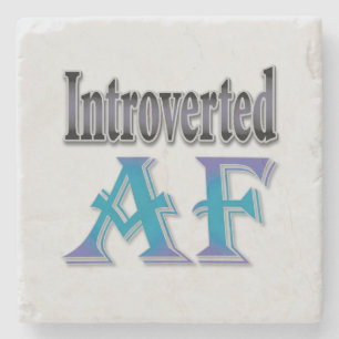 Introverted AF Stone Coaster