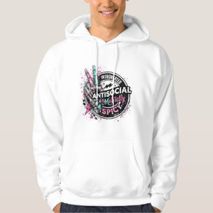 Introverted Antisocial Mentally Spicy Skeleton Hoodie