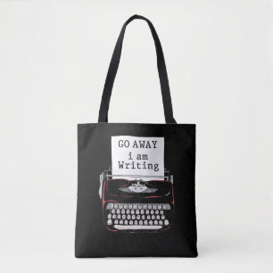 Introverted Book Writer Author Novelist Tote Bag