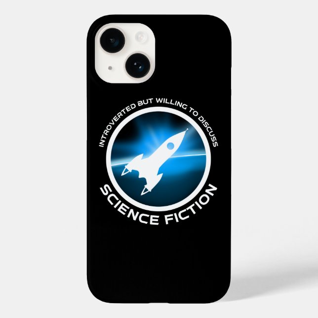 Introverted But Willing To Discuss Science Fiction Case-Mate iPhone Case (Back)