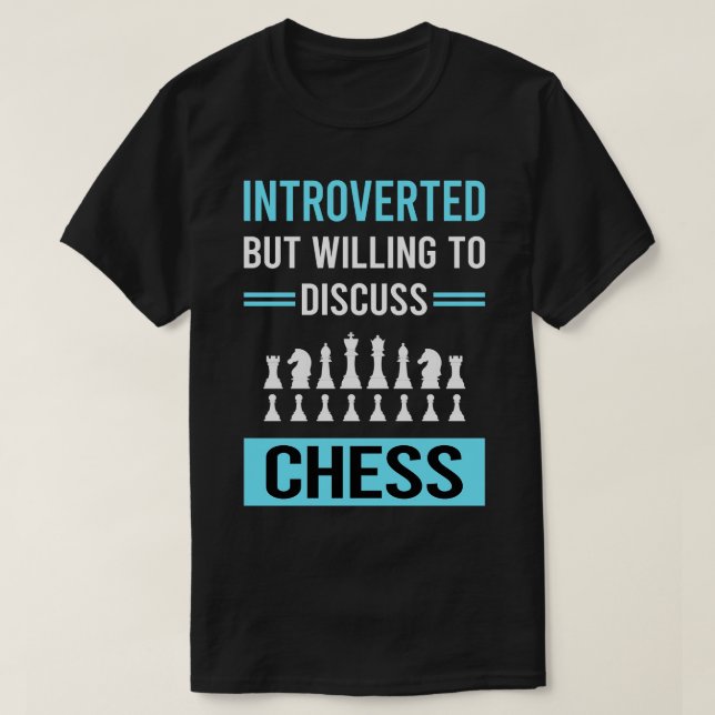 Introverted Chess T-Shirt (Design Front)
