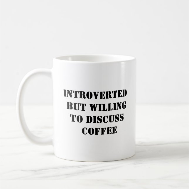 Introverted Coffee Lover Mug (Left)