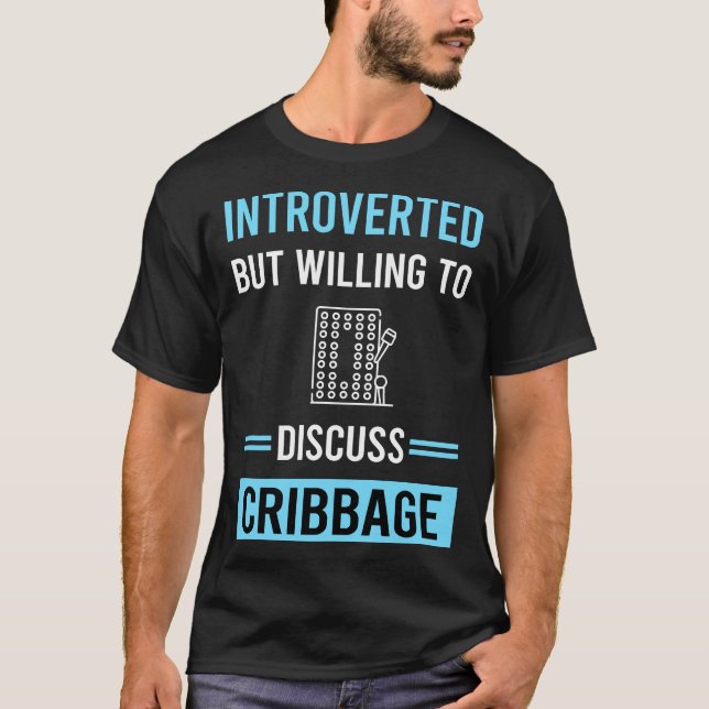 Introverted Cribbage Crib T-Shirt (Front)
