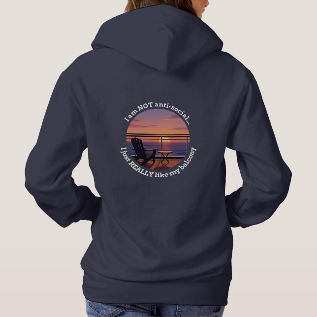 Introverted Cruiser Balcony Hoodie (Back)