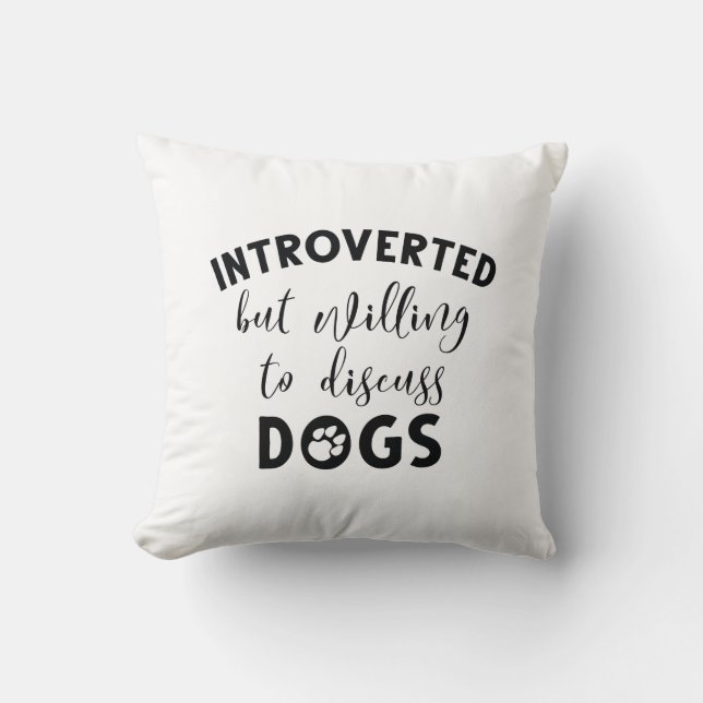 Introverted Dogs Cushion (Front)