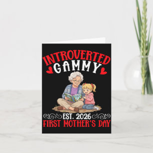 Introverted Gammy Est 2026 Ft Mothers Day Reading Card