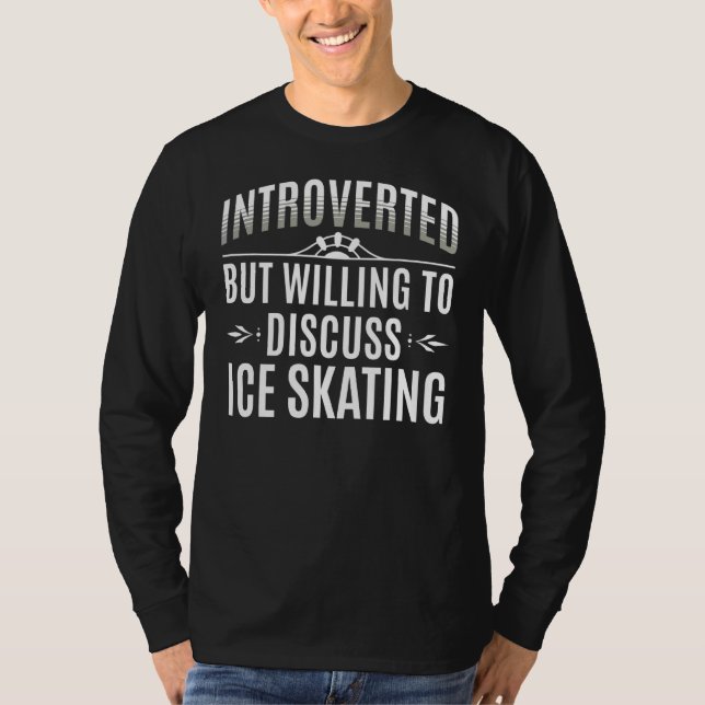 Introverted Ice Skating T-Shirt (Front)