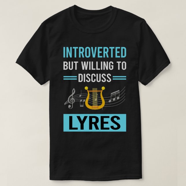 Introverted Lyre T-Shirt (Design Front)