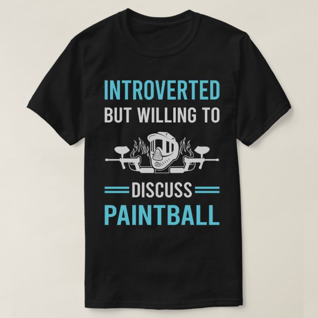 Introverted Paintball T-Shirt (Design Front)