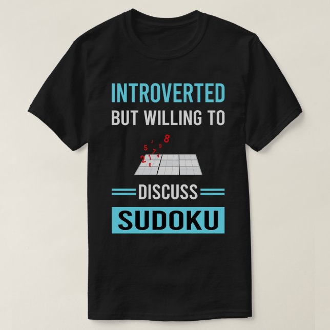 Introverted Sudoku T-Shirt (Design Front)