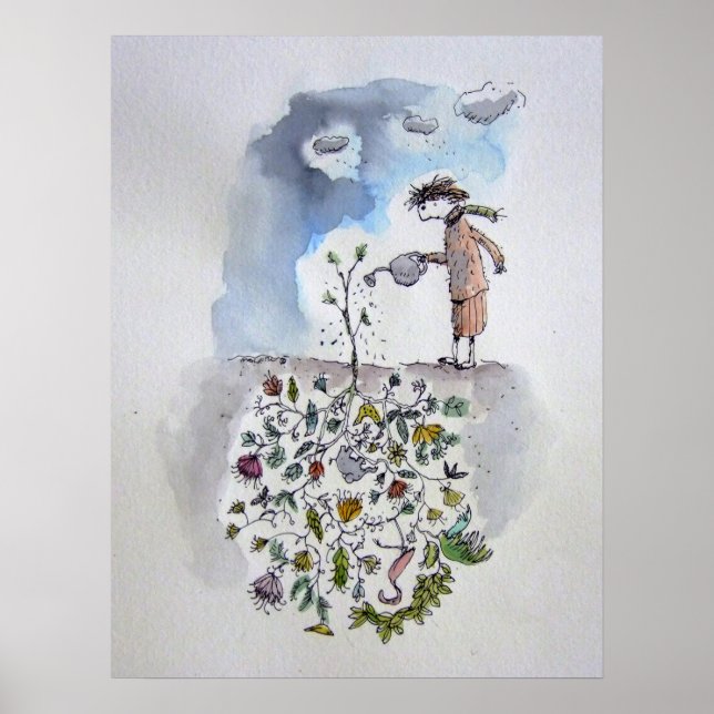 Introvert's garden poster (Front)