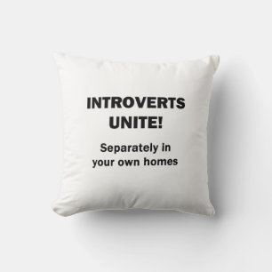 Introverts Unite! Cushion
