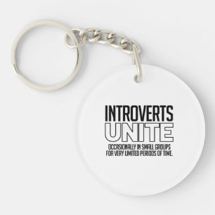 Introverts Unite: Occasionally Key Ring